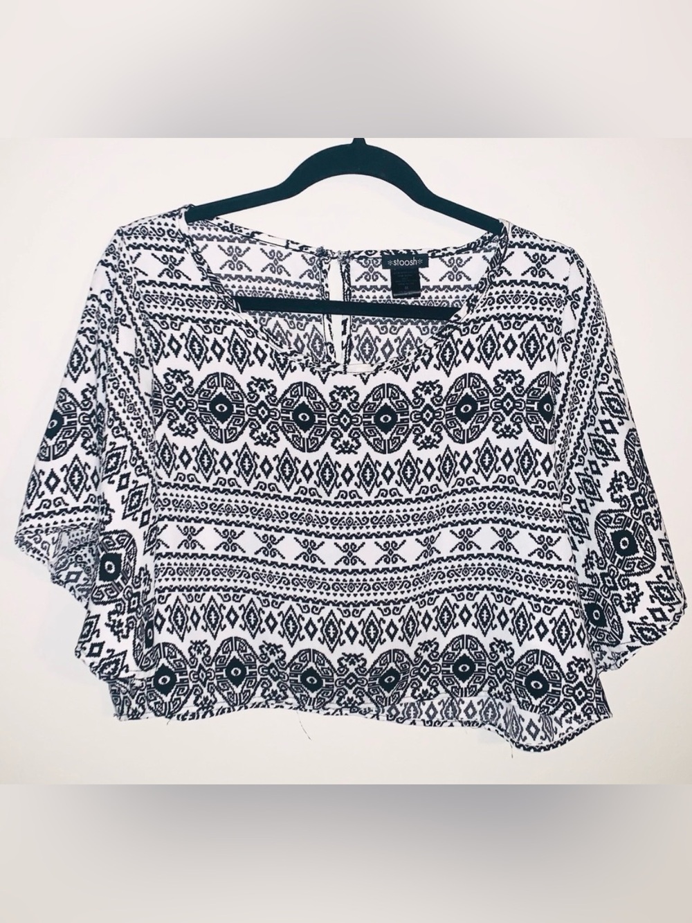 Stoosh Black and White Patterned Blouse